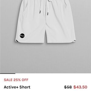 BYLT Basics Active+ White Shorts